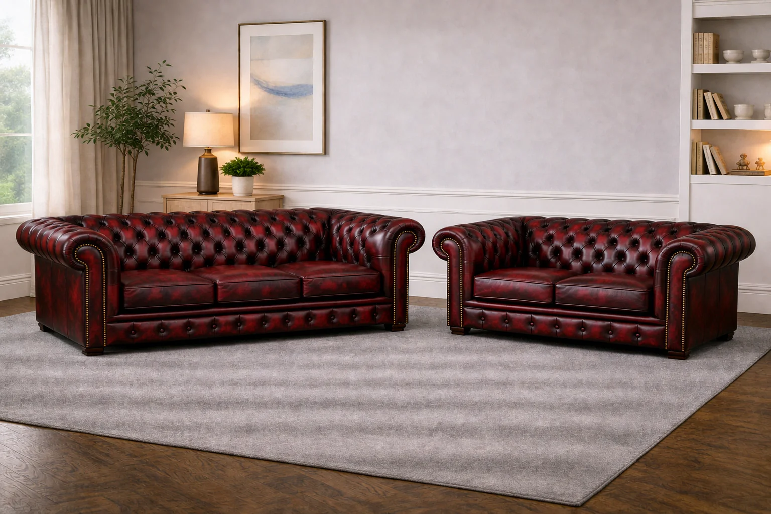 Antique Chesterfield Sofas – Genuine Hide Leather | Exclusive to SofasUK - Image 14