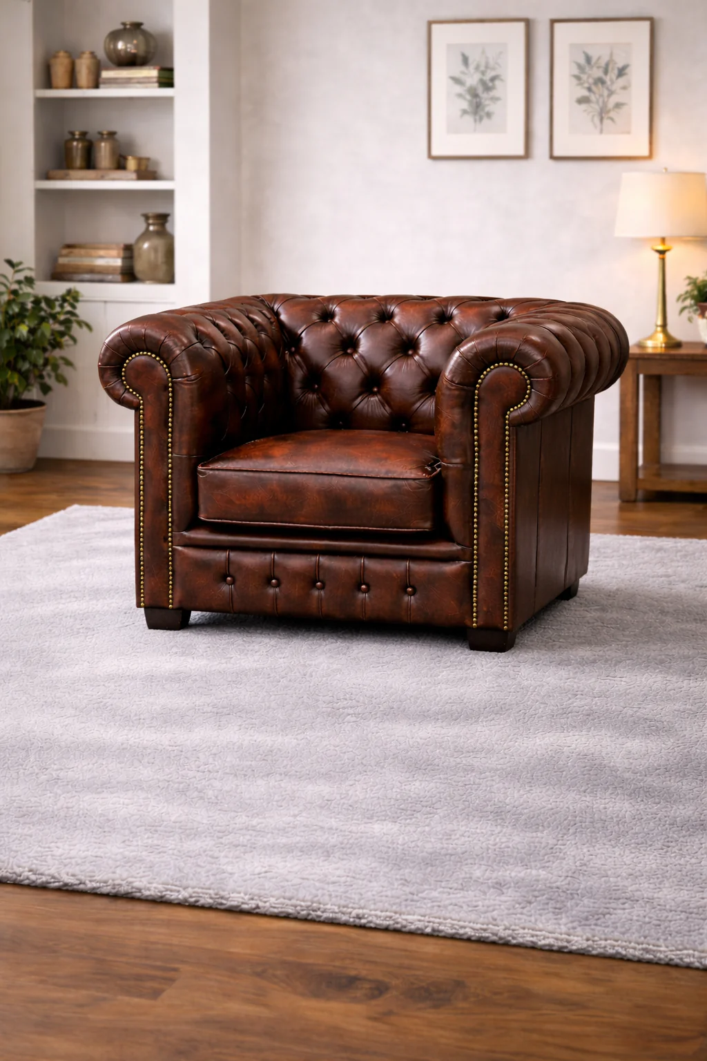 Antique Chesterfield Sofas – Genuine Hide Leather | Exclusive to SofasUK - Image 15